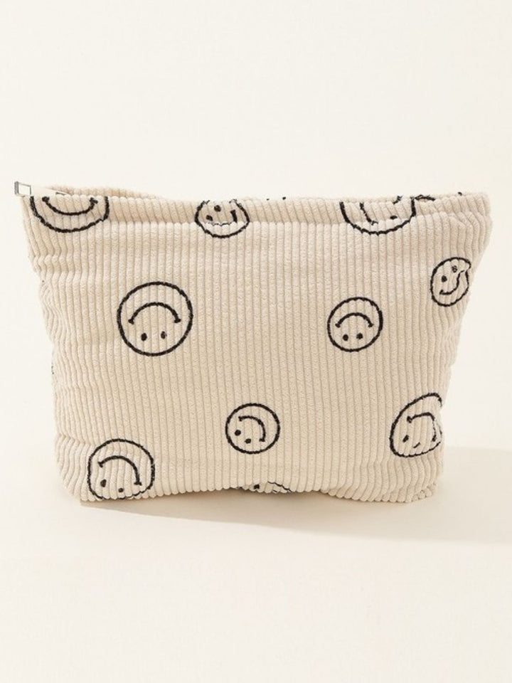 Corduroy Smile Clutch Bag