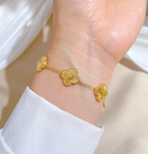 Gold Flower Bracelet