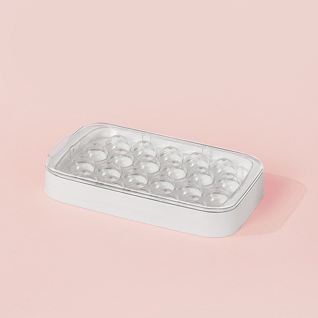 Round Ice Cube Tray With Storage Box