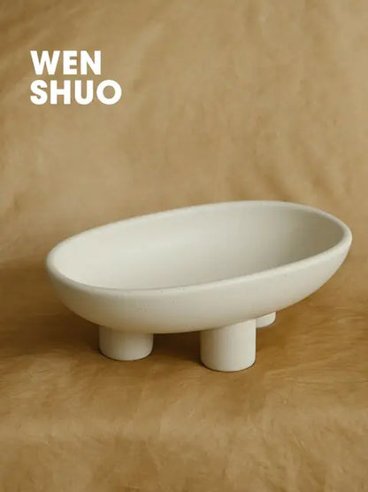 Three Legs Ceramic Fruit Bowl