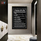 7 Rules of Life Letter Canvas Painting