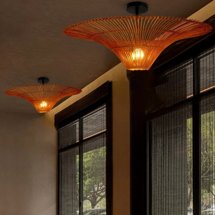 Bamboo Lotus Pendant Light