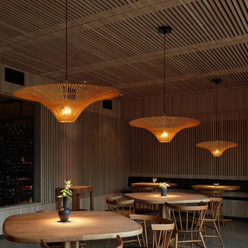Bamboo Lotus Pendant Light