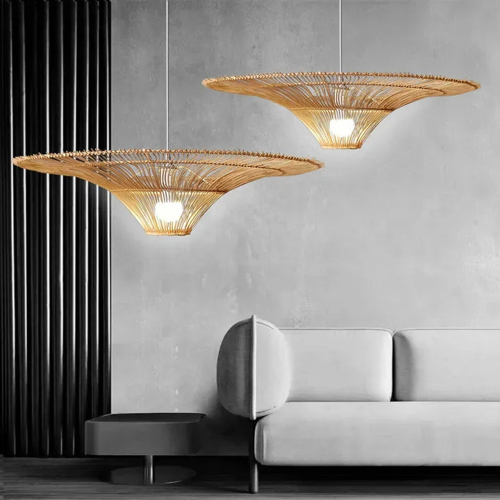 Bamboo Lotus Pendant Light
