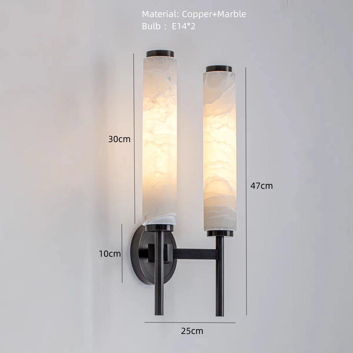 Marble Column Wall Sconce