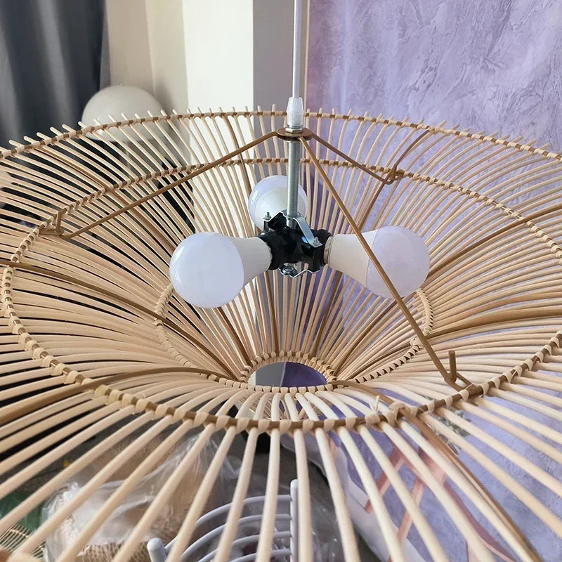 Bamboo Lotus Pendant Light