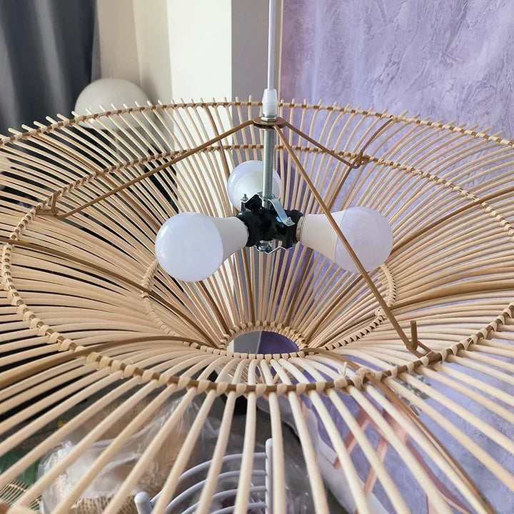 Bamboo Lotus Pendant Light