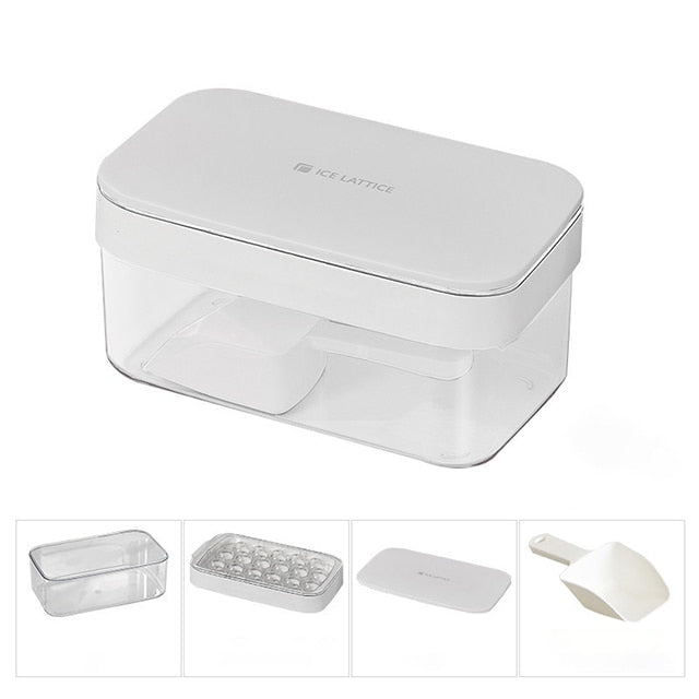 Round Ice Cube Tray With Storage Box