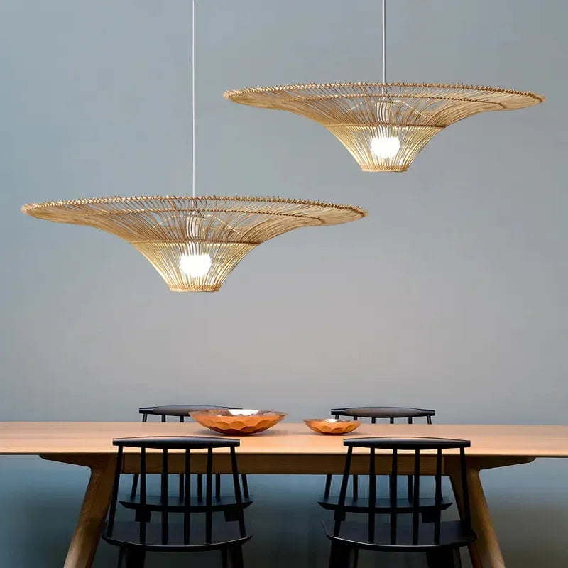 Bamboo Lotus Pendant Light