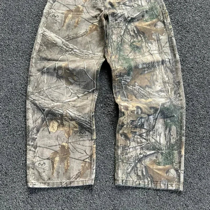 Camouflage Jeans Wide Pants