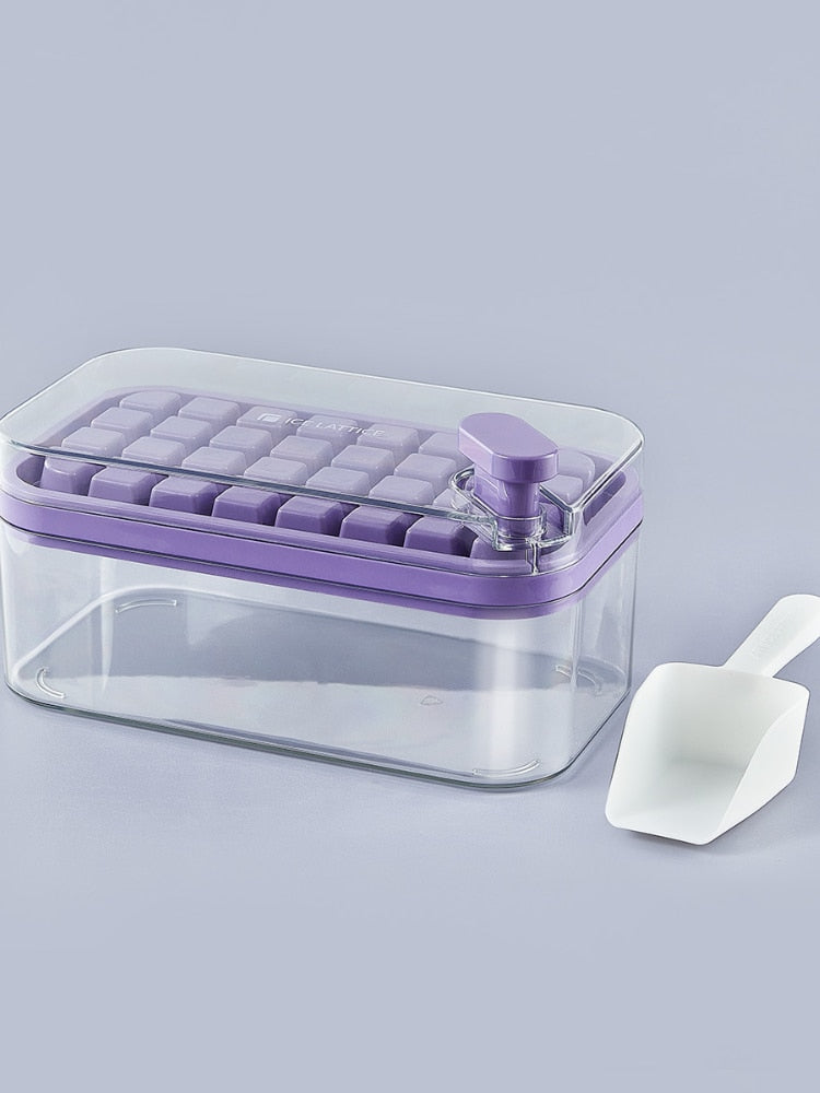 Square Ice Cube Tray with Bin