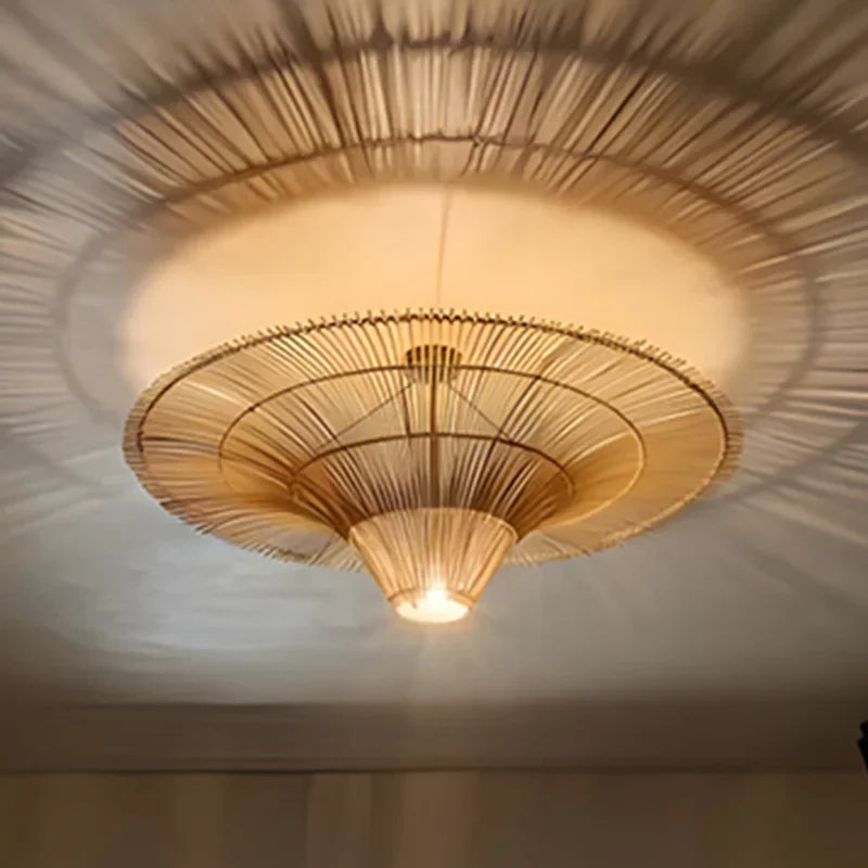 Bamboo Lotus Pendant Light