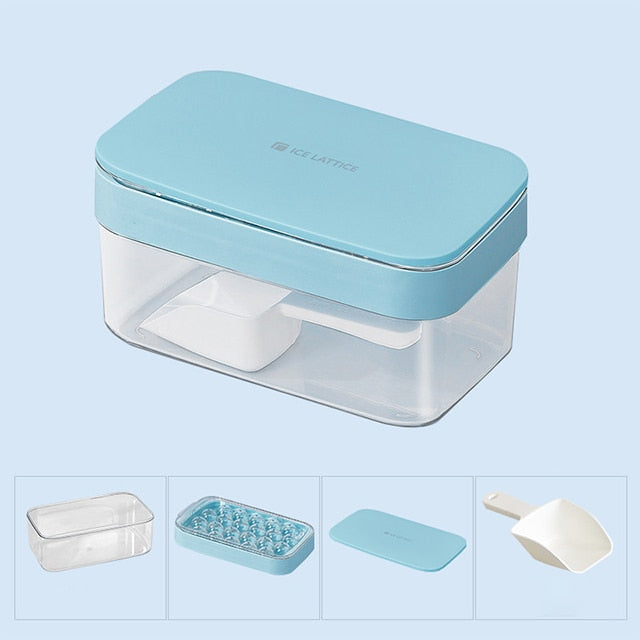 Round Ice Cube Tray With Storage Box