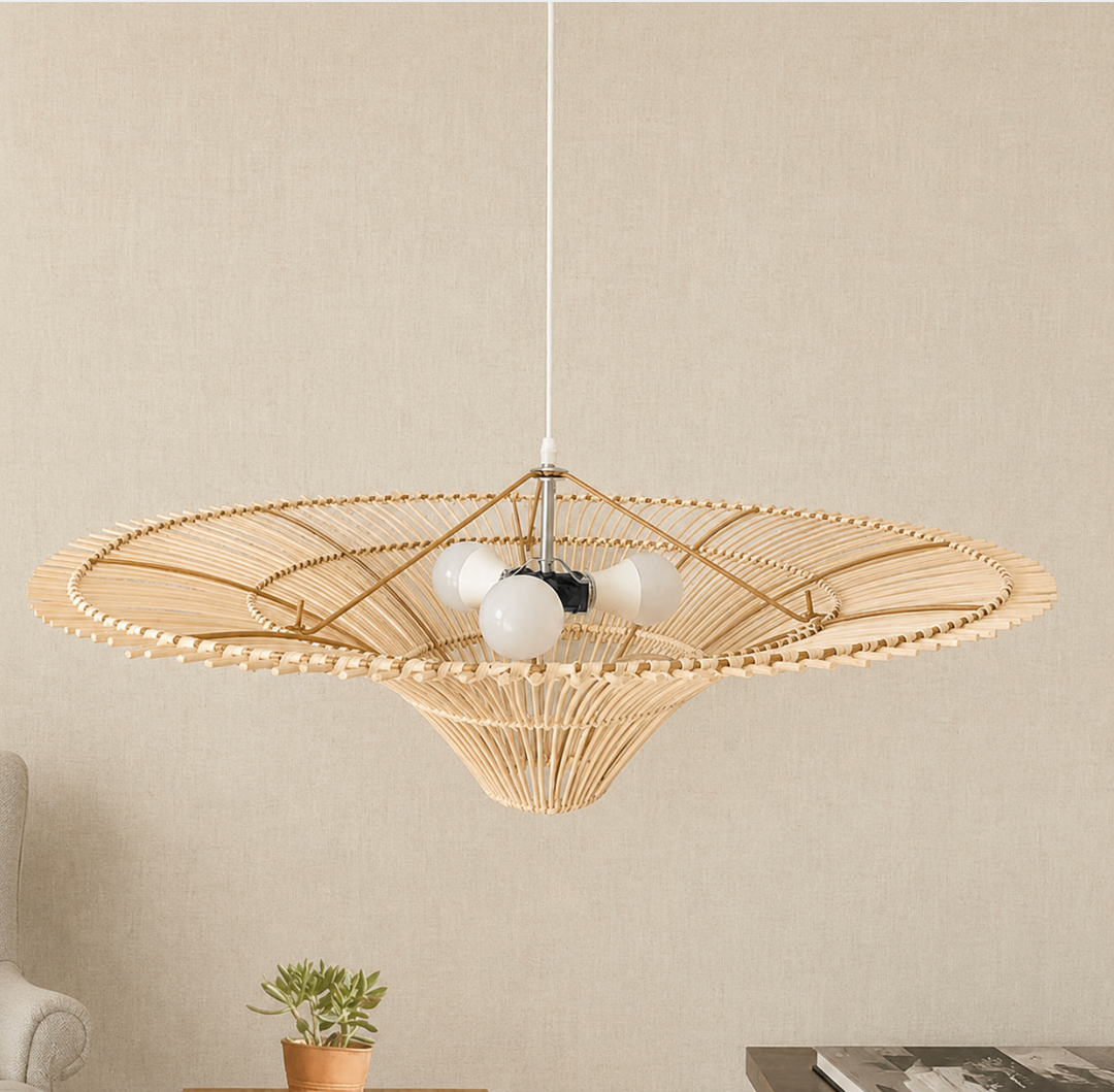 Bamboo Lotus Pendant Light