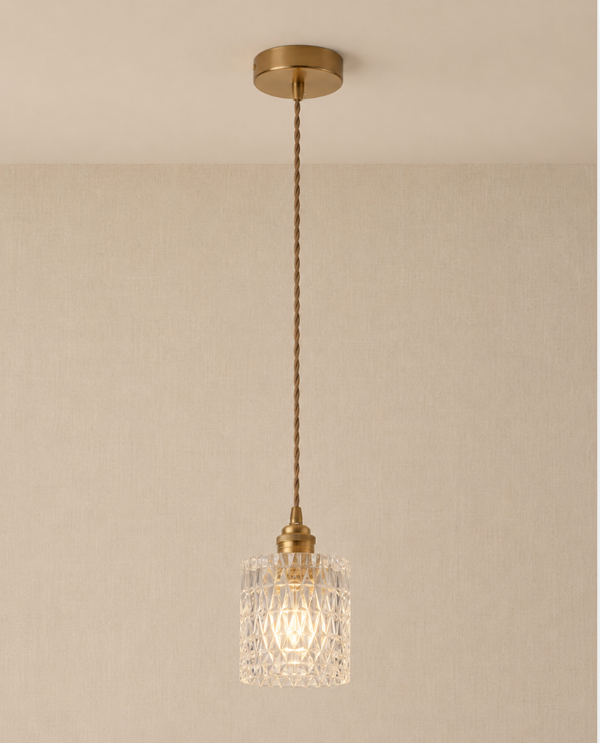 Crystal Glass Pendant Light