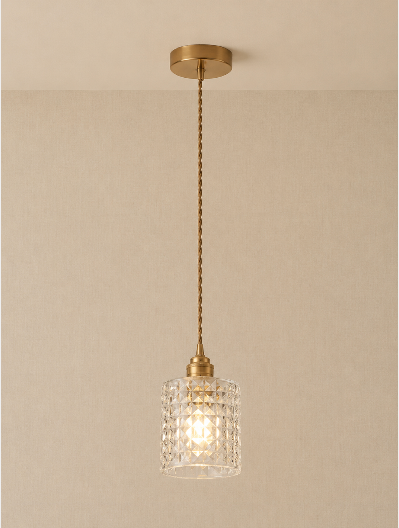 Crystal Glass Pendant Light