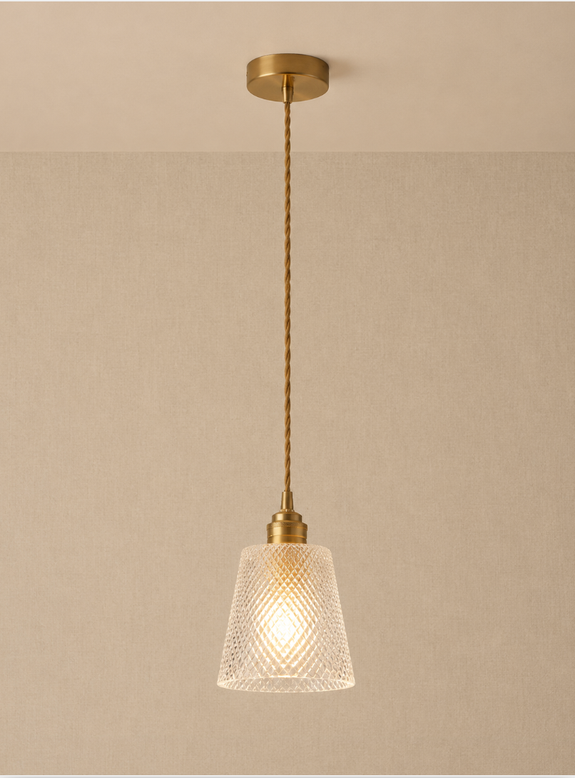 Crystal Glass Pendant Light