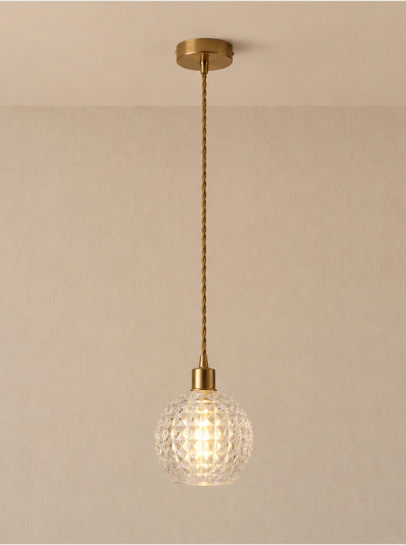 Crystal Glass Pendant Light