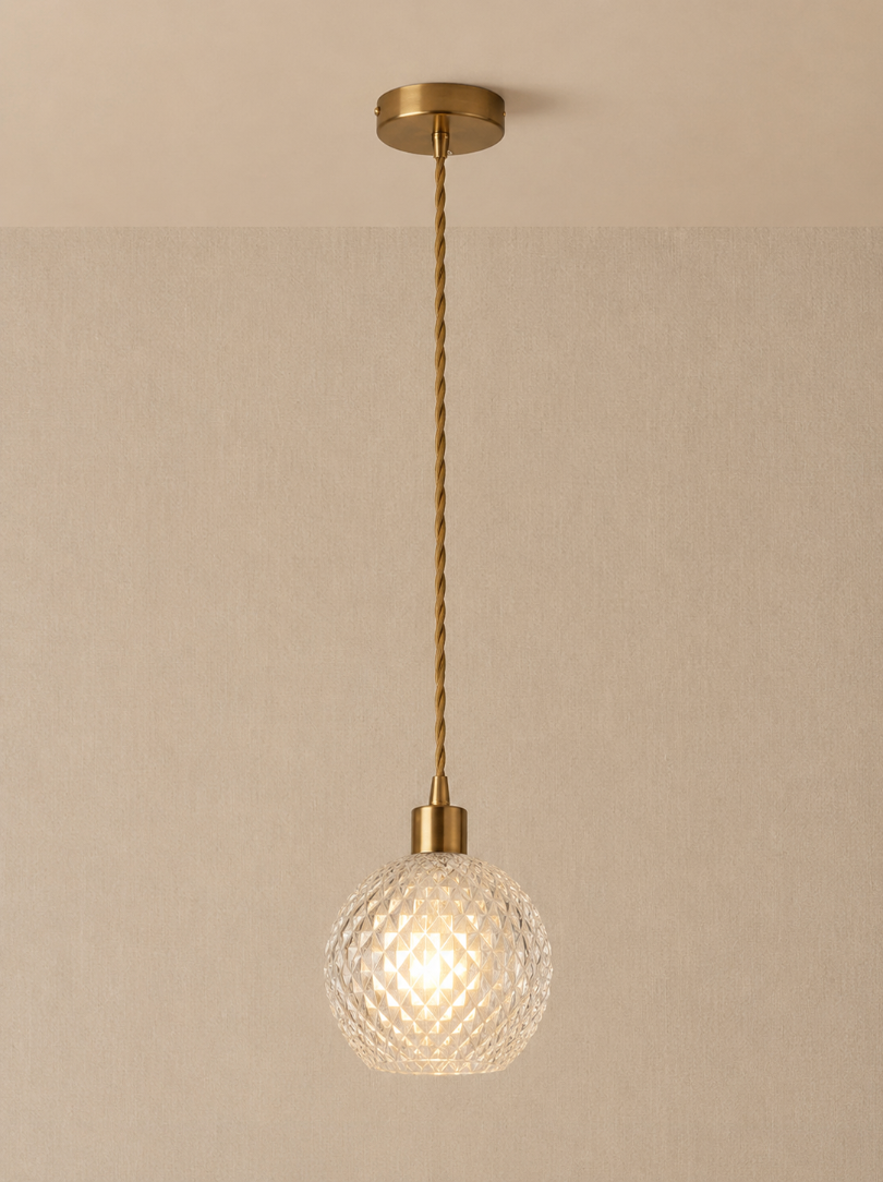 Crystal Glass Pendant Light