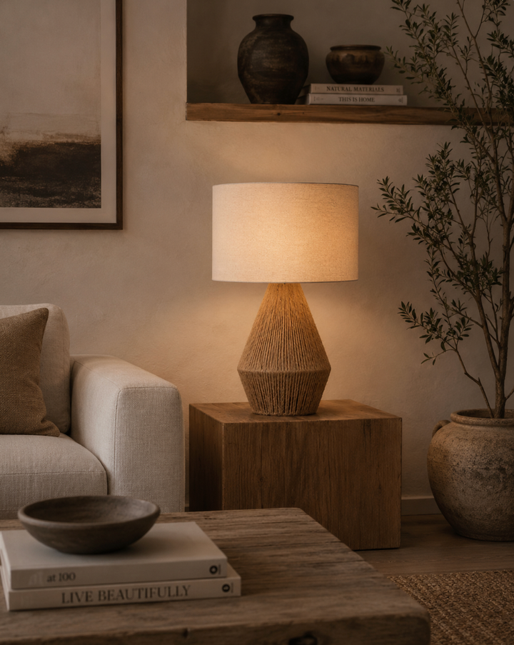 Woven Texture Table Lamp