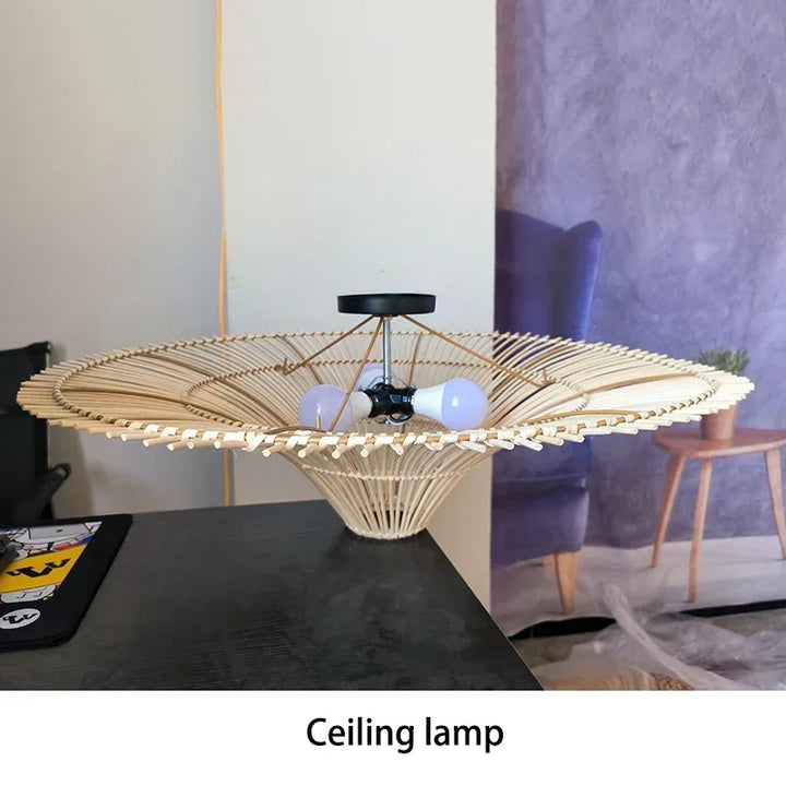Bamboo Lotus Pendant Light