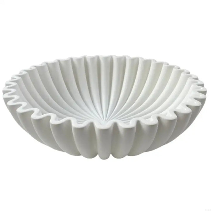 Pleated Ceramic Serving Bowl