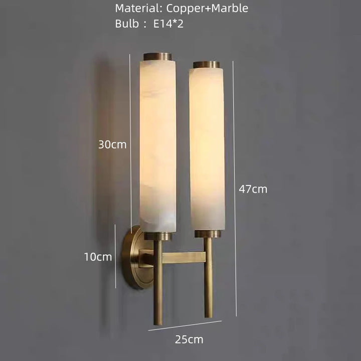 Marble Column Wall Sconce