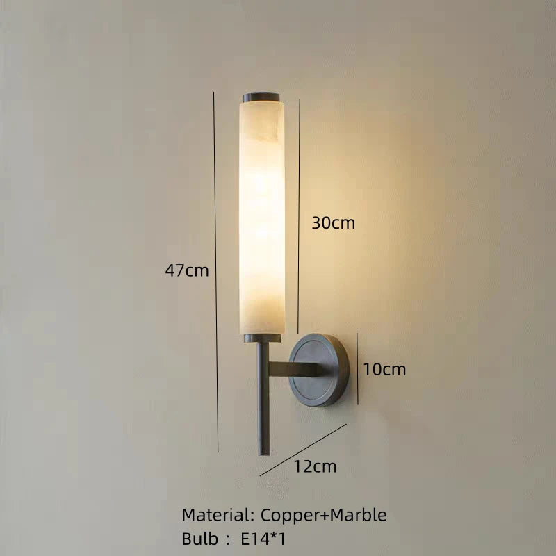 Marble Column Wall Sconce