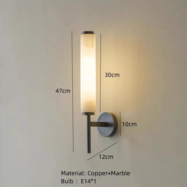 Marble Column Wall Sconce