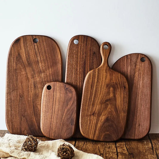 Black Walnut Multi-Functional Wooden Cutting Board Set