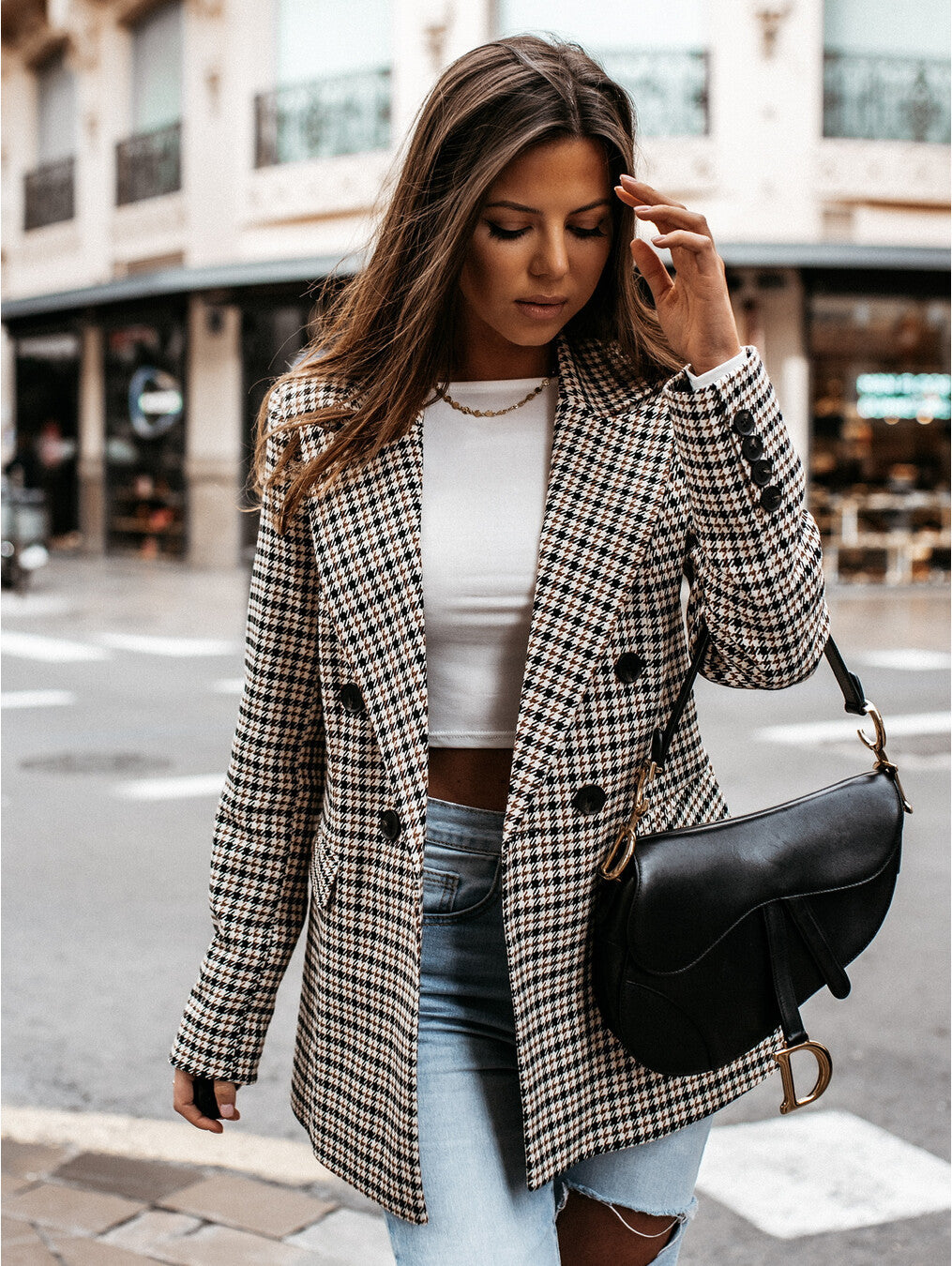 Little plaid blazer