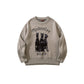 Andreilee 3D Doberman Graphic  Knit Sweater