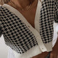 Button up Knitted Open Stitch Cardigan