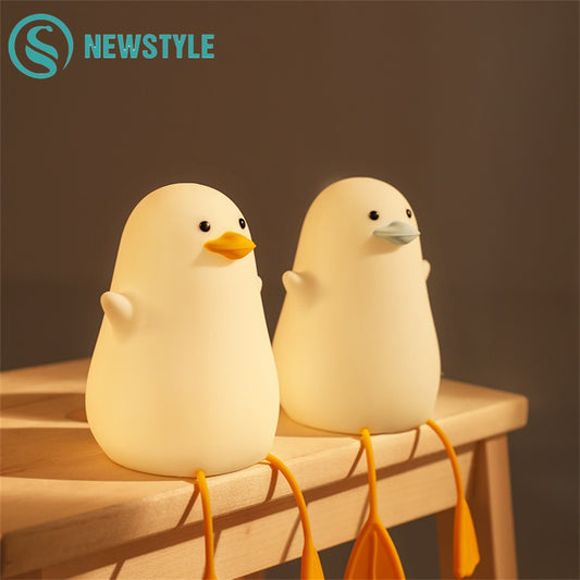 Cute Duck Bedside Night Lamp